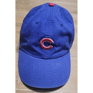 Chicago Cubs Hat Strapback Dad Cap YOUTH Kids Blue '47 MLB Baseball Small Logo